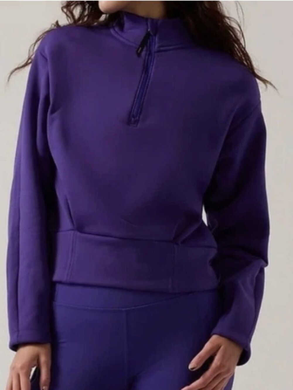Athleta Altitude Polartec Half Zip Sweatshirt Size Small